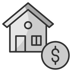 Property Investment Icon Element For Design