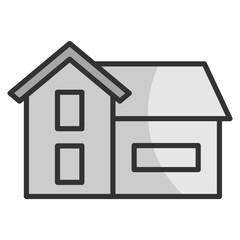 Villa Icon Element For Design