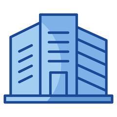 Office Building Icon Element For Design