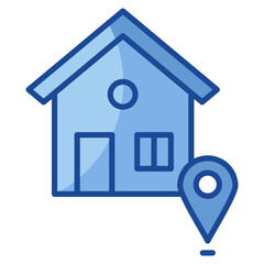 Land Plot Icon Element For Design