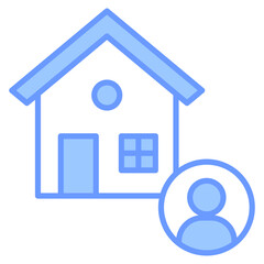 Obraz premium Real Estate Agent Icon Element For Design