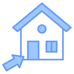 Open House Icon Element For Design