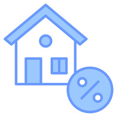 Mortgage Icon Element For Design
