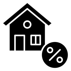Mortgage Icon Element For Design