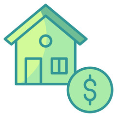 Property Investment Icon Element For Design