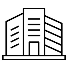 Office Building Icon Element For Design