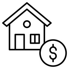 Property Investment Icon Element For Design