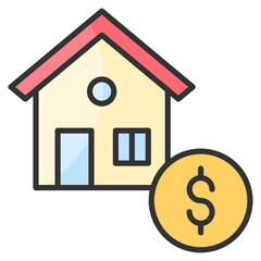 Property Investment Icon Element For Design