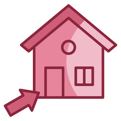 Open House Icon Element For Design