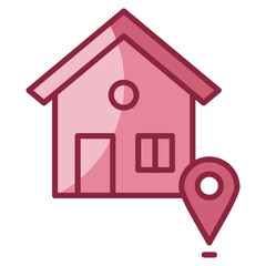 Land Plot Icon Element For Design