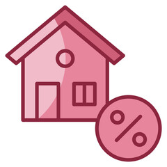 Mortgage Icon Element For Design