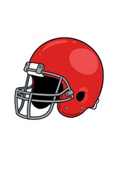 Fototapeta premium Crimson Gridiron Glory AI Generated