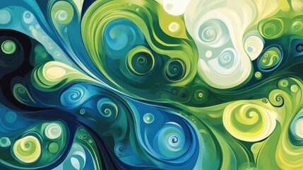 Obraz premium Abstract swirling paint texture