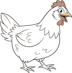 vector illustration of chicken