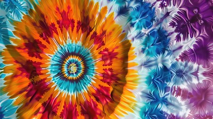 Colorful tie dye pattern design
