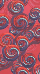 Crimson Swirl Symphony AI Generated