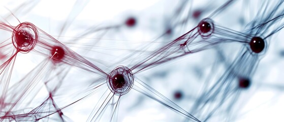 Abstract network connections and structures.