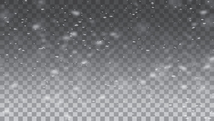 Snow white stardust isolated on transparent background. Flying silver sparkles and shining particles. Luxury Christmas glares, sparks. Falling white dust. Winter holiday storm.