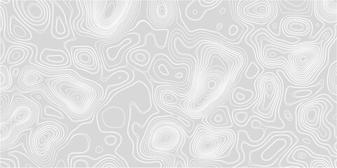 Abstract background with topographic map gray background. The stylized height of the topographic map contour in white  lines. gradient multicolor wave curve lines banner background design