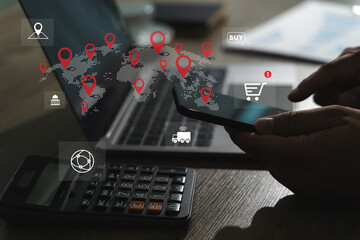 online shopping Shop online via mobile or laptop and buy products from any website, pay digitally, and enjoy fast delivery to your home