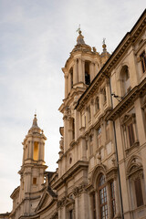 Fototapeta premium Sant'Ivo alla Sapienza is a Catholic church in Rome. Built in 1642–1660 by the architect Francesco Borromini, the church is widely regarded a masterpiece of Roman Baroque architecture. 