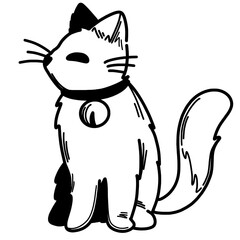 Cute cat doodle 