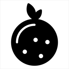 apple glyph icon vector illustration isolated on white background