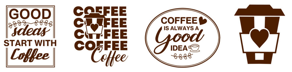 Coffee shop logo. Retro badge coffee bean and leaf branch with mountain natural icon line stamp logo vector design in vintage hipster modern style, premium coffee shop bar brand symbol icon.