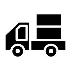 vehicle glyph icon vector illustration isolated on white background