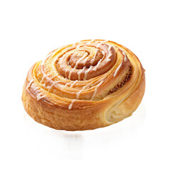 Fototapeta premium danish pastry png sweet pastry swirl png bakery Danish curl png cinnamon swirl pastry png transparent background image