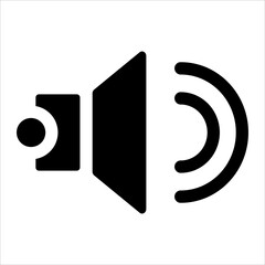 audio glyph icon vector illustration isolated on white background