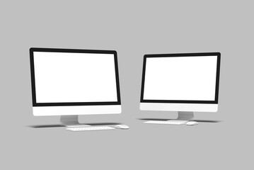 Desktop Screen Blank Mockup