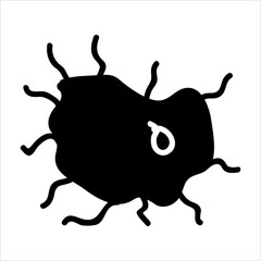 virus glyph icon vector illustration isolated on white background