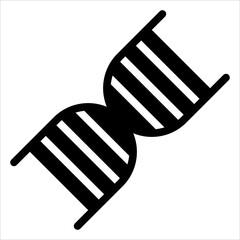 Fototapeta premium dna glyph icon vector illustration isolated on white background