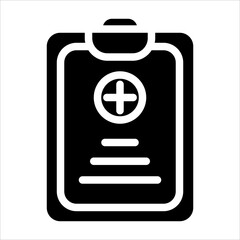 Obraz premium document glyph icon vector illustration isolated on white background