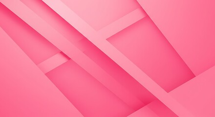 Fototapeta premium Pink Geometry's Embrace AI Generated
