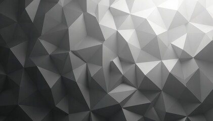Fototapeta premium Subtle repeating triangles forming a grayscale gradient, grey, geometric