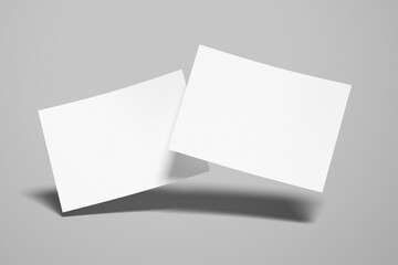 A5 Landscape Flyer Blank Mockup