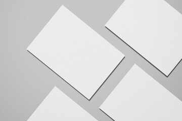 A5 Landscape Flyer Blank Mockup