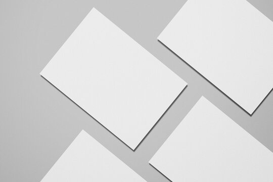 A5 Landscape Flyer Blank Mockup