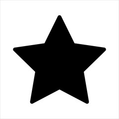 Obraz premium stars glyph icon vector illustration isolated on white background