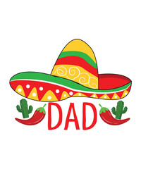 Colorful Cinco de Mayo T-Shirt Design