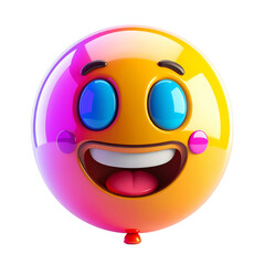 Fototapeta premium Joyful 3D Emoji Balloon