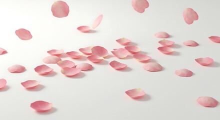 Ephemeral Dance of Petals AI Generated