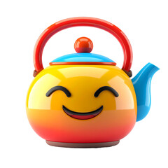Obraz premium Happy Teapot Emoji