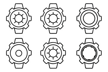 Chronogear Clockwork Fusion Line Art