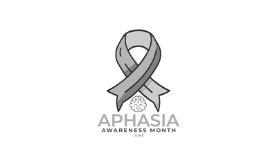 Aphasia Awareness Month. background, banner, card, poster, template. Vector illustration.