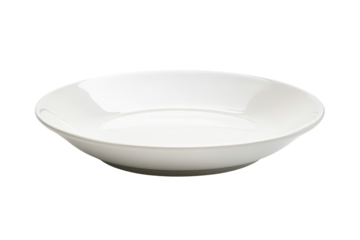 Simple and clean white ceramic plate ideal for home restaurants cafes or food styling needs