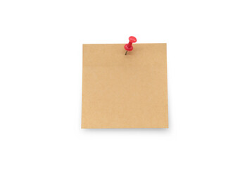 Pinned brown sticky note sticker