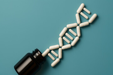 DNA Strand Formed with Pills